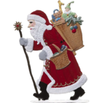 7450B-BE-Père-Noël-en-balade-en-étain-à-poser-Wilhelm-Schweizer1