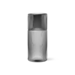 ensemble-carafe-verre-ripple-small-gris-fume-ferm-living2