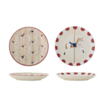 assiette-dessert-merry-go-round-bloomingville-noel-chevaux-set-de-2