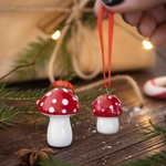 KH350-Champignons-ceramique-à-suspendre-set-de-2-décoration-de-noel1