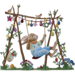 12723-BE-hasenschaukel-2013-lapin-sur-balancoire-decoration-paques-etain-wilhelm-schweizer