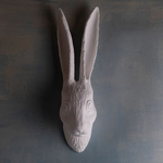 HERR-KOWALSKI-lievre-porcelaine-blanche-vase-mural-pâques