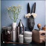 HERR-KOWALSKI-lievre-porcelaine-noire-vase-mural-pâques-1