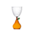 Stemmed Glass Pear Amber - 9352338