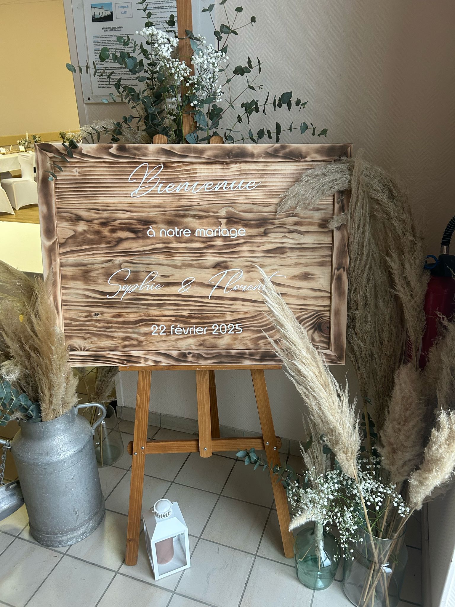 panneau de bienvenue