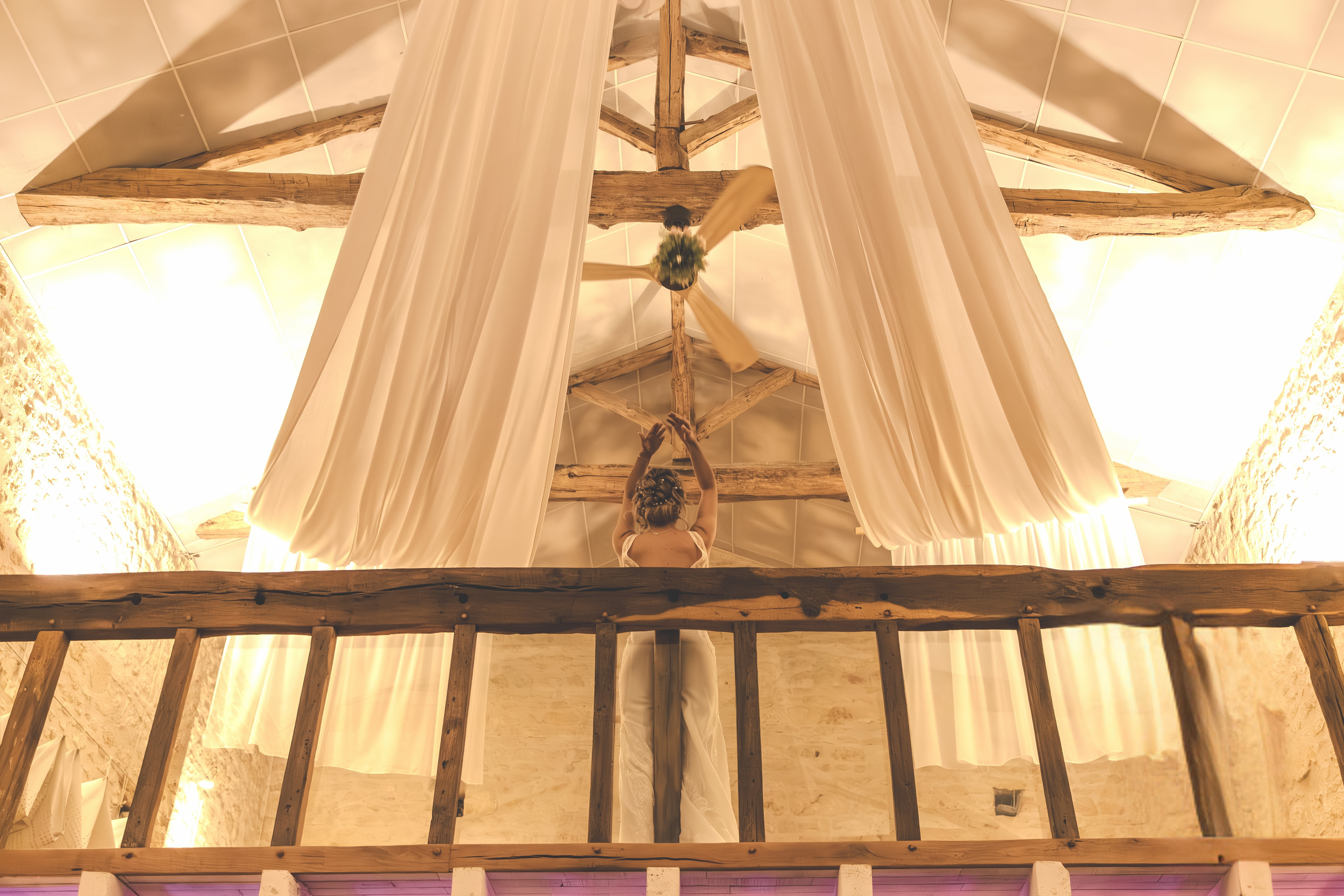 tentures lustres mariage