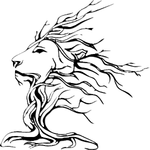 Lion végétal line
