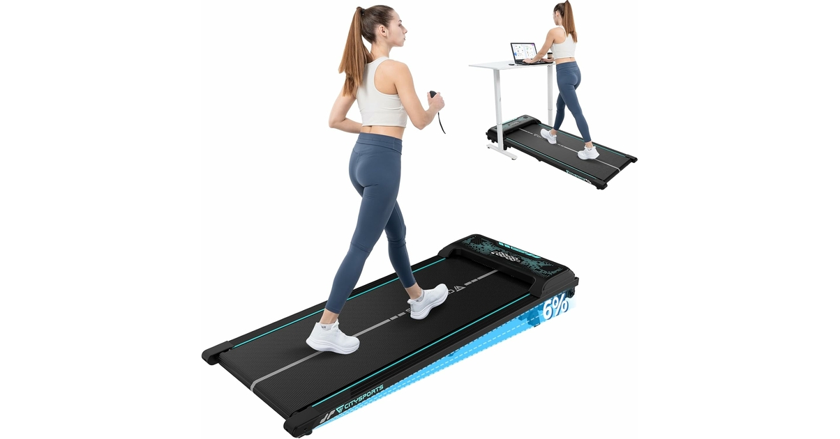 Citysports Wp9 Tapis De Course Electrique Moteur 1400w, Dimensions Du Tapis 1238 587 1030mm Bluetooth Haut Parleurs Ecran Led Destine Pour Maison   Bureau Ultra Fin Et Silencieux