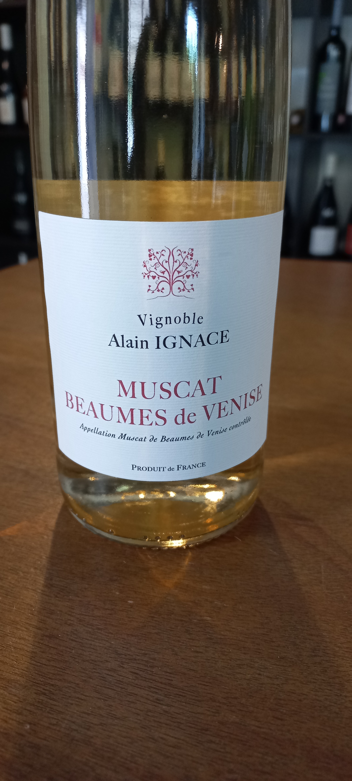 Vignoble Alain Ignace. Muscat de Beaumes de Venise
