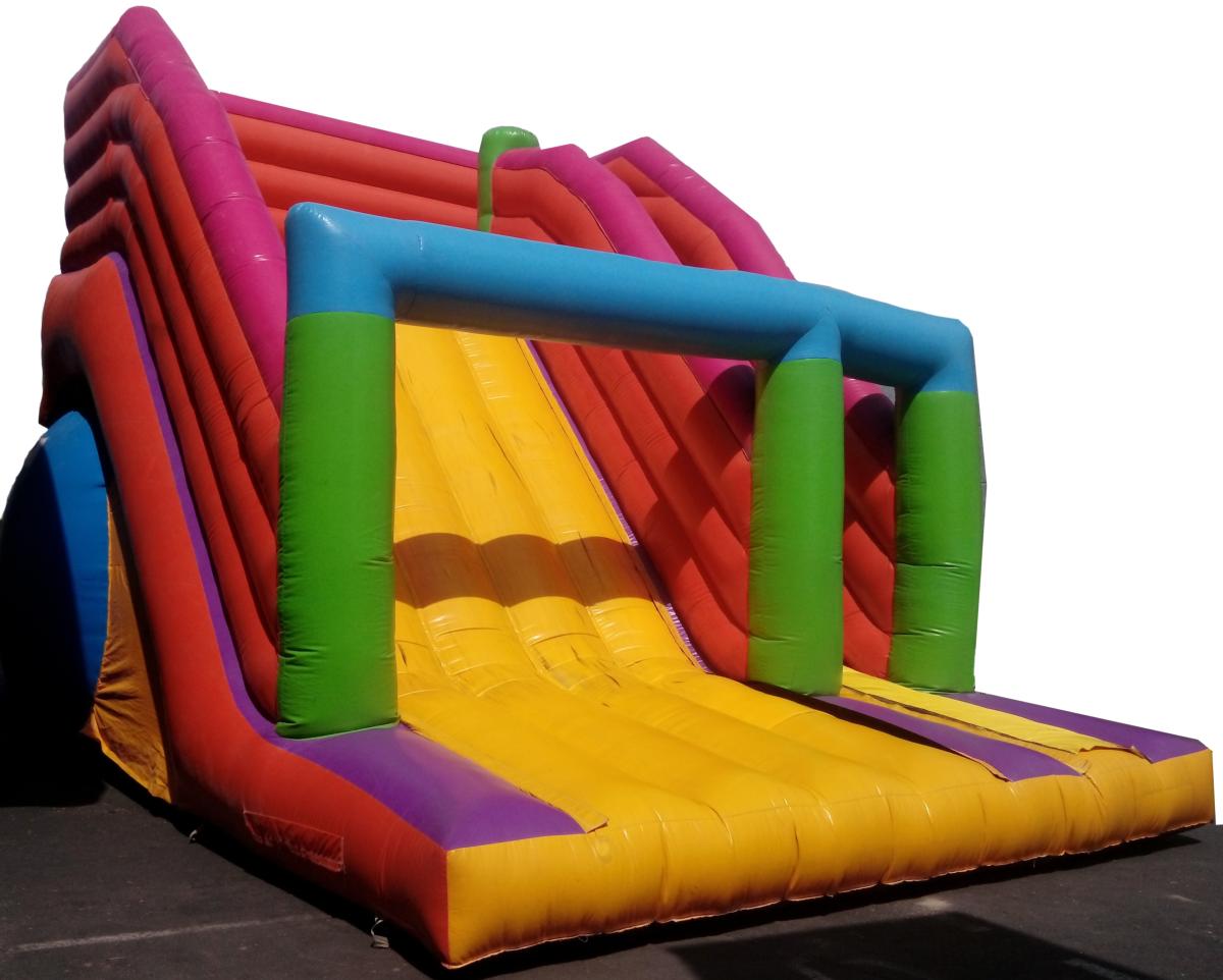 TOBOGGAN-COULEUR  GONFLABLE