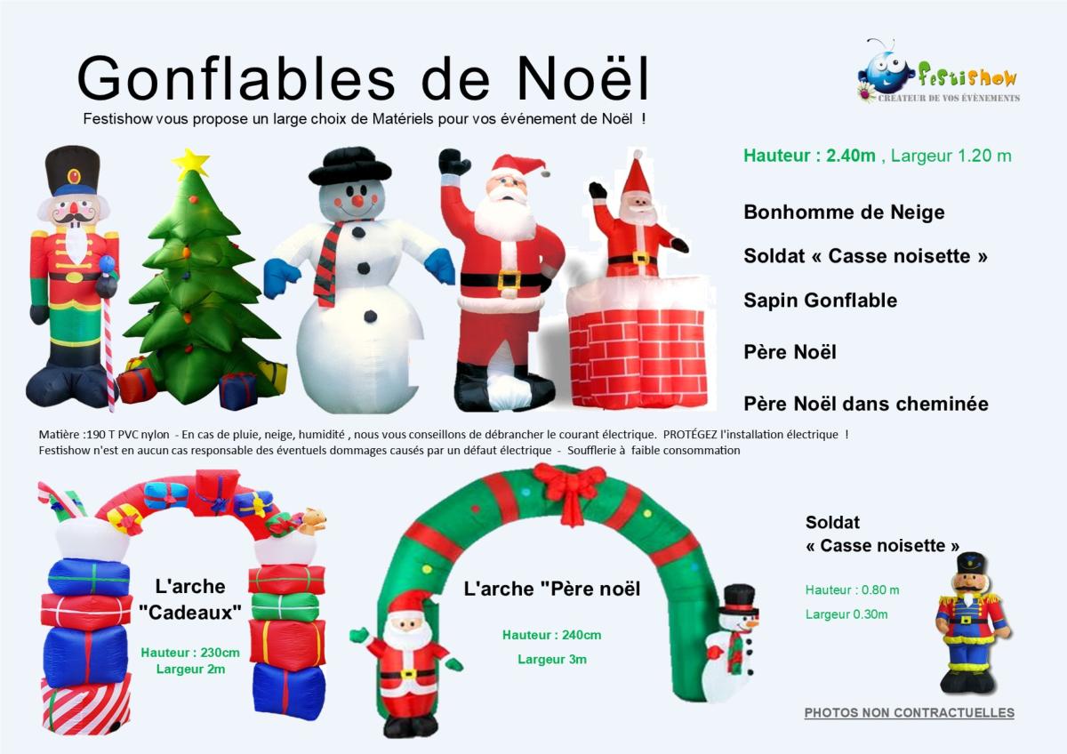 theme noel gonflable