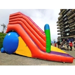 TOBOGAN COULEUR GONFLABLE