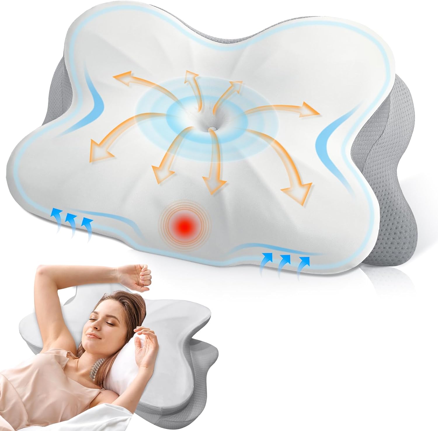 HotHands-Oreiller-Ergonomique-Mémoire-De-Forme-Soutien-Cervical