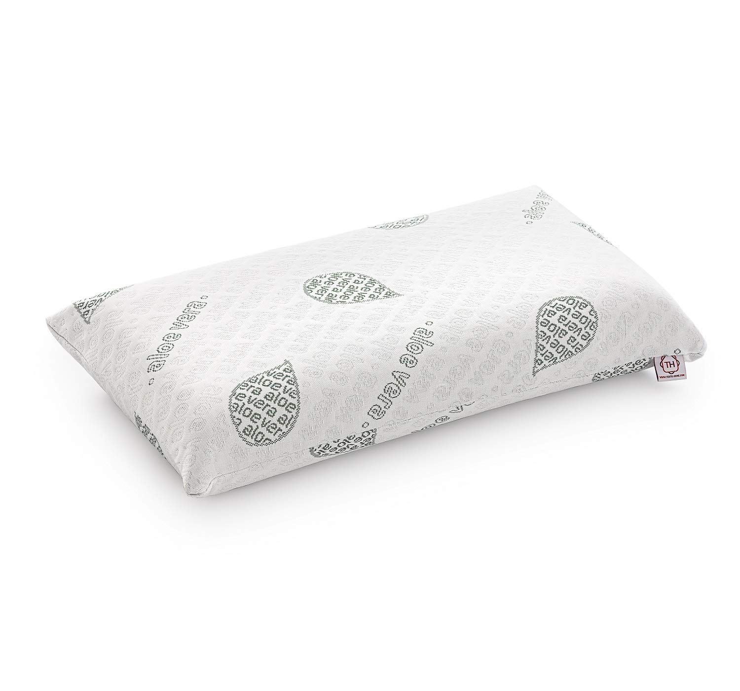 Textilhome Oreiller Ergonomique Mémoire de Forme 70 cm Aloe Vera 70 cm 1 unité