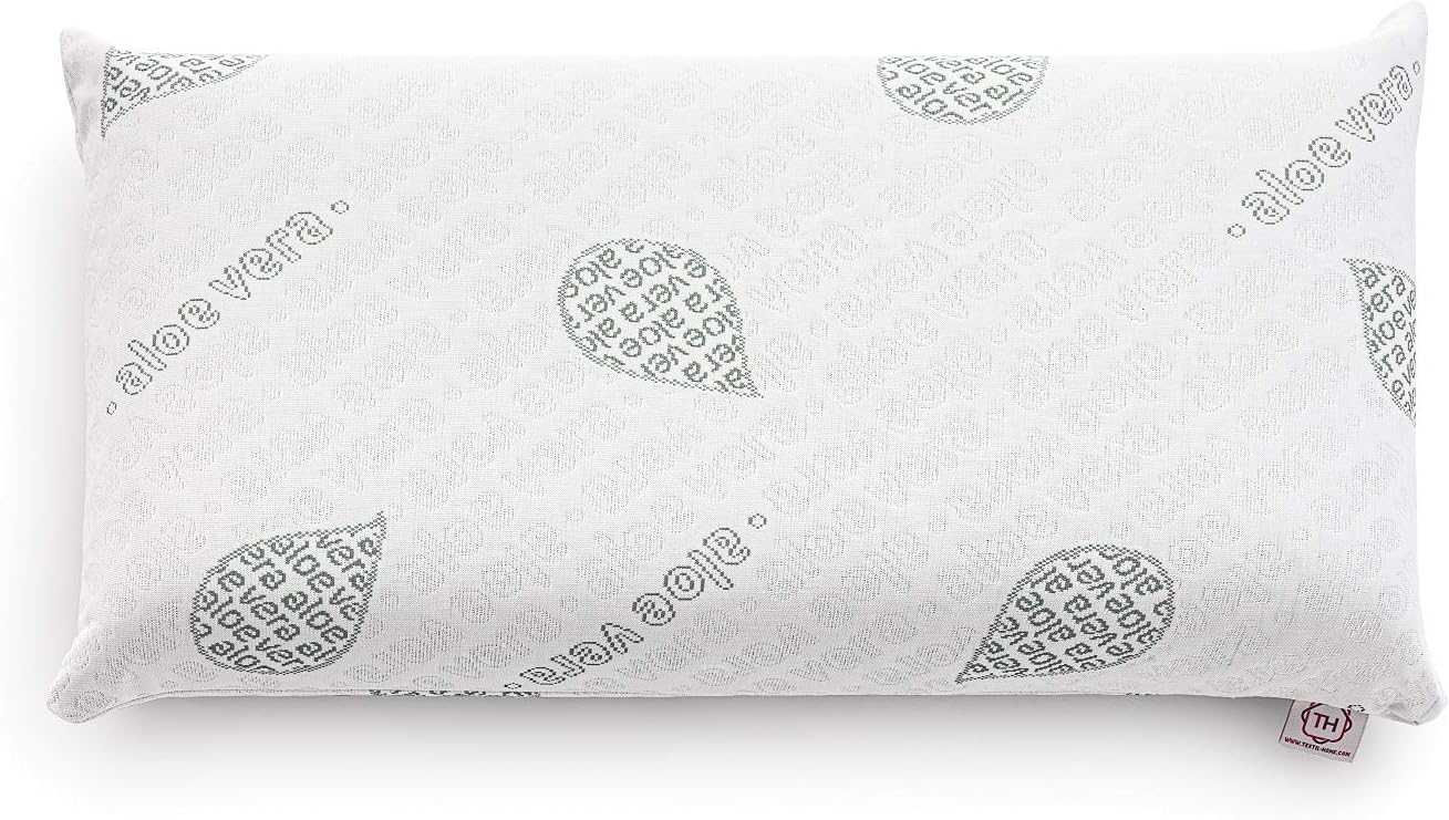 Textilhome Oreiller Ergonomique Mémoire de Forme 70 cm Aloe Vera 70 cm 1 unité 3