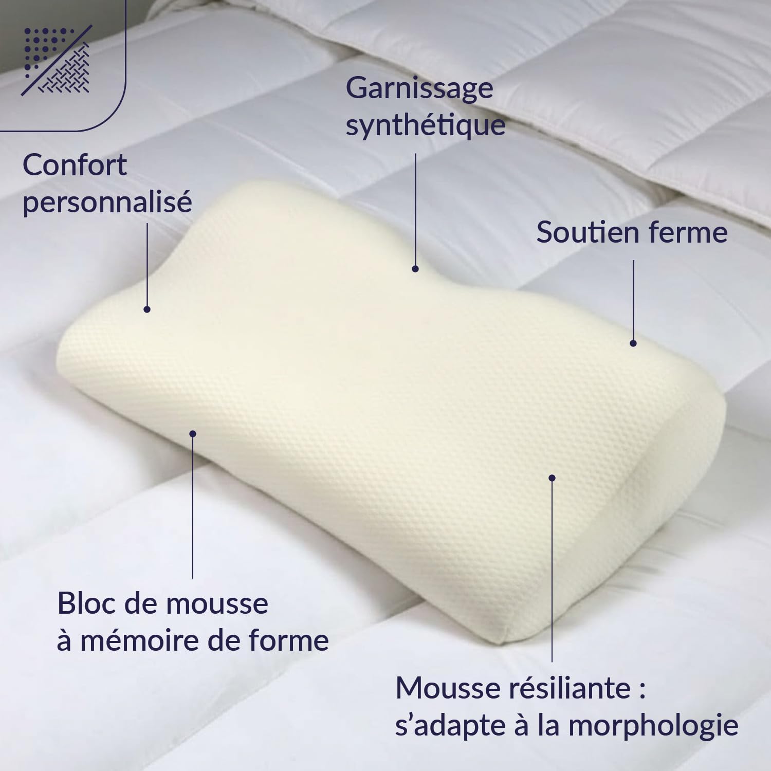 DODO - Oreiller Cerviconfort 32 x 52 cm - Soutien Ferme - Ergonomique 4