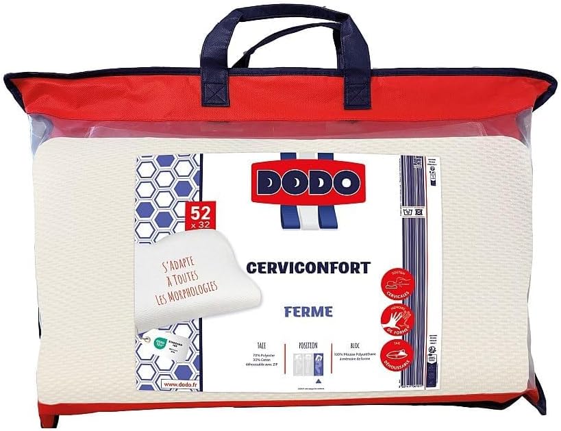 DODO - Oreiller Cerviconfort 32 x 52 cm - Soutien Ferme - Ergonomique 11
