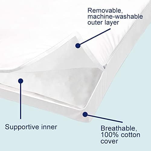 ACCURATEX Lot de 2 Oreillers Hybrides à Mémoire de Forme 40×60 cm Blanc 40×60 cm 4