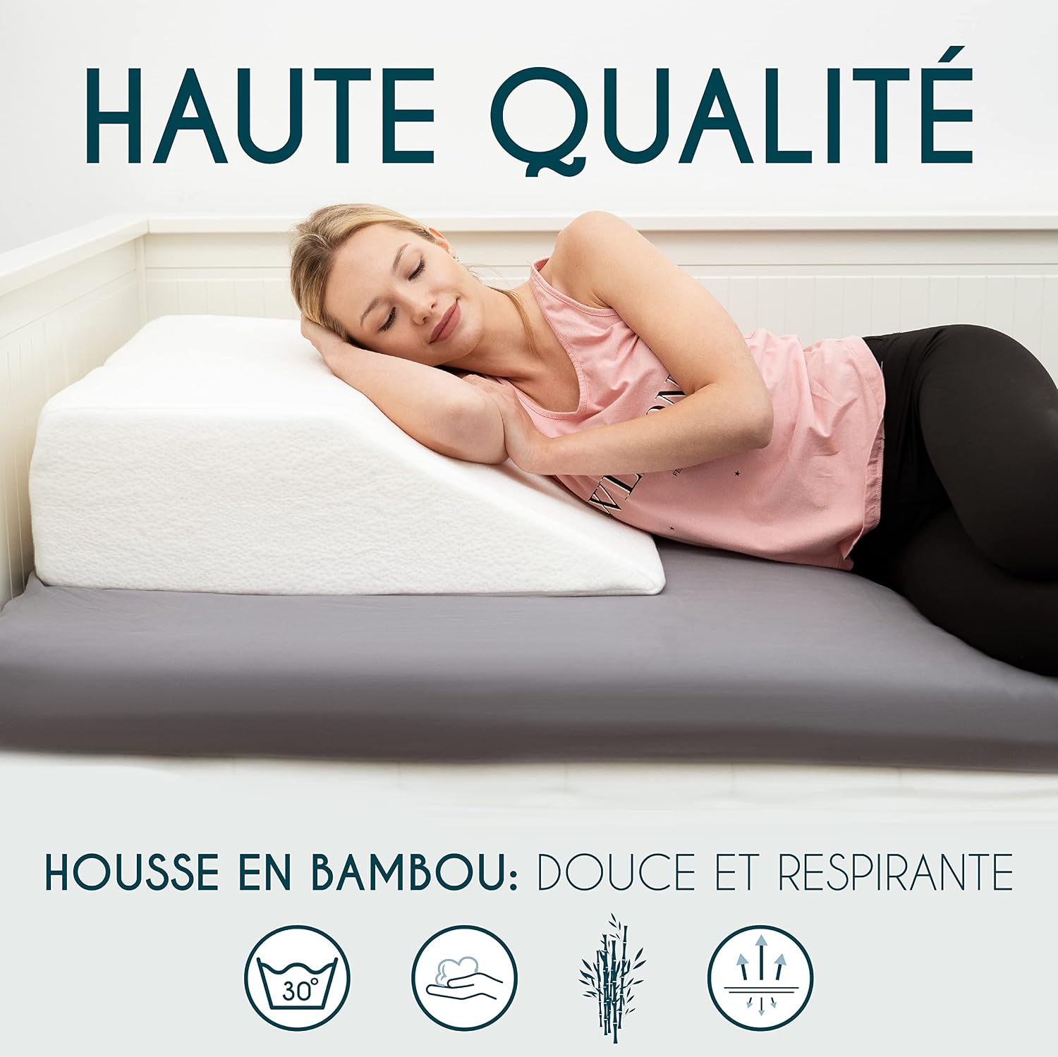 Dreamzie - Coussin Jambes Surélevé - Mémoire de Forme - Ergonomique Lit 7
