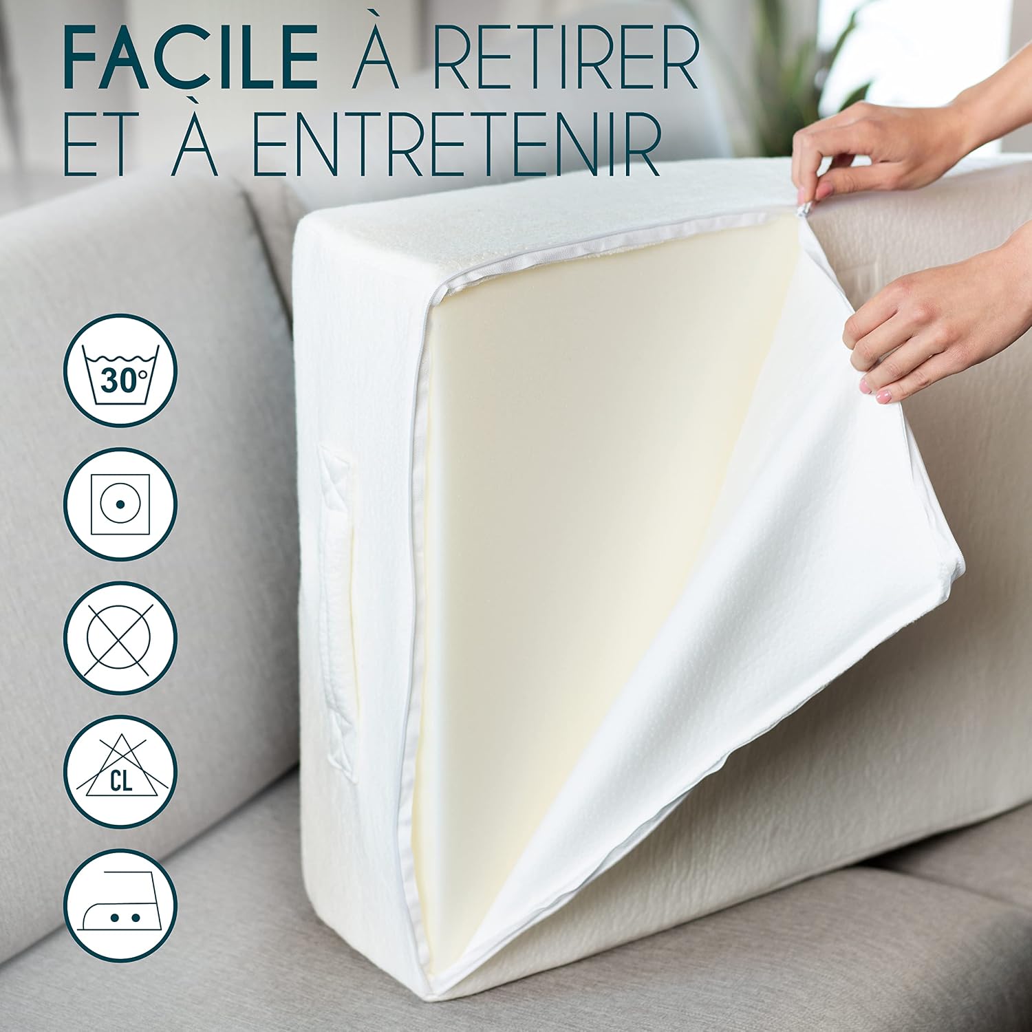 Dreamzie - Coussin Jambes Surélevé - Mémoire de Forme - Ergonomique Lit 8