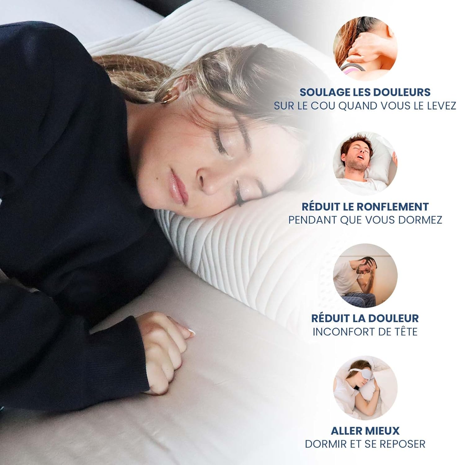 VALENTIA-MEDICAL-Oreiller-Mémoire-De-Forme-Pour-Cervicales