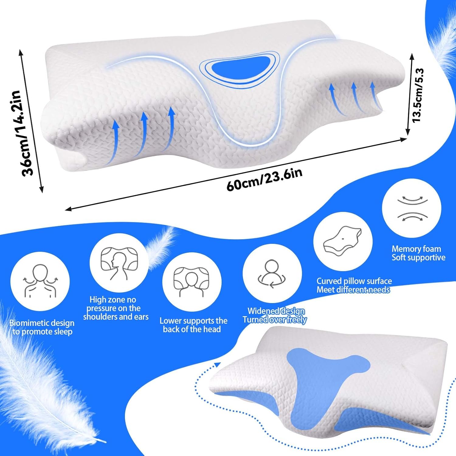 PQETBV-Oreiller-Orthopédique-Cervical-Soutien-Tête-Epaules