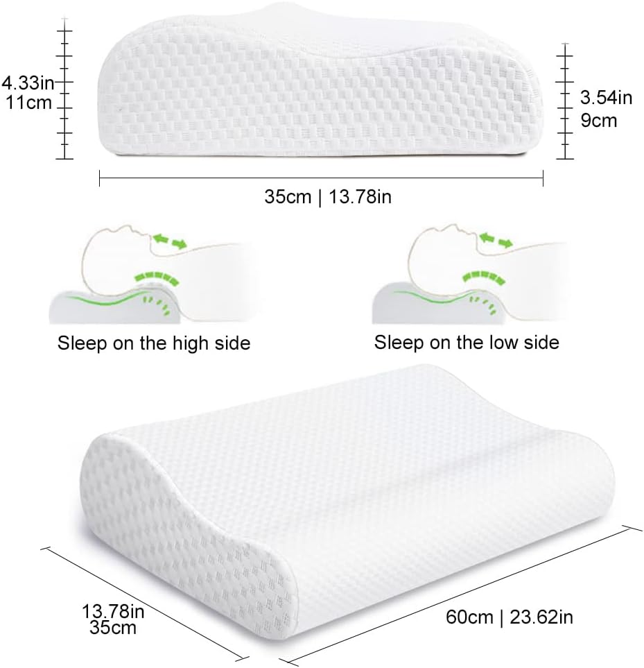Findigit-Oreiller-Cervical-60x35x11-9CM-Confort-Maximum