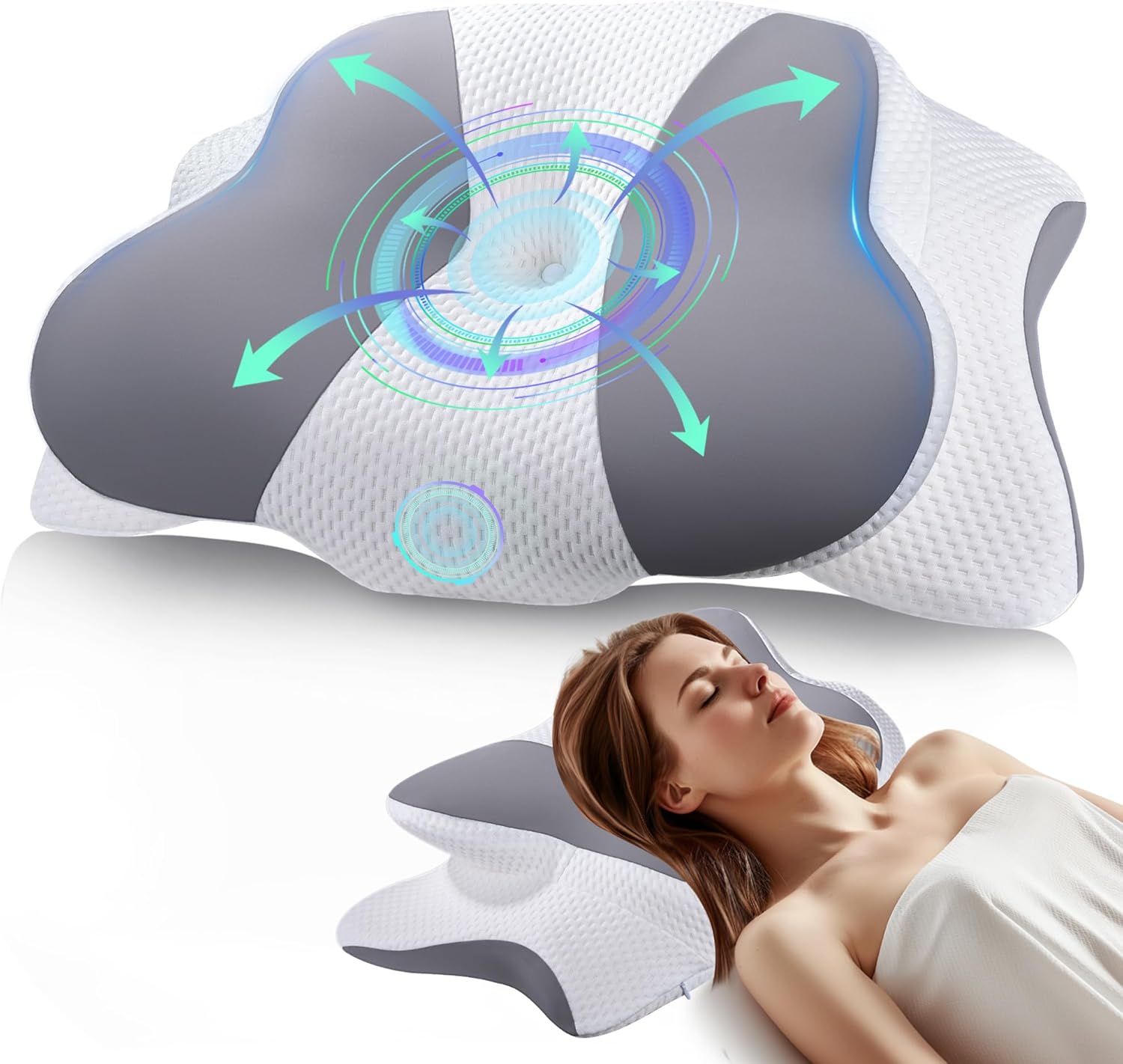Oreiller-Ergonomique-Cervical-Soulagement-Douleurs