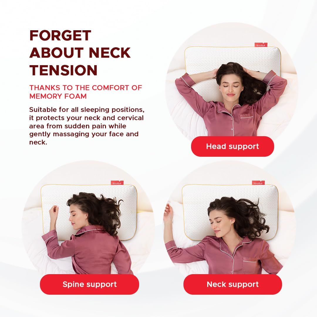 Oreiller-Espira-Aircomfort-Memoire-De-Forme-Soutien-Cervical