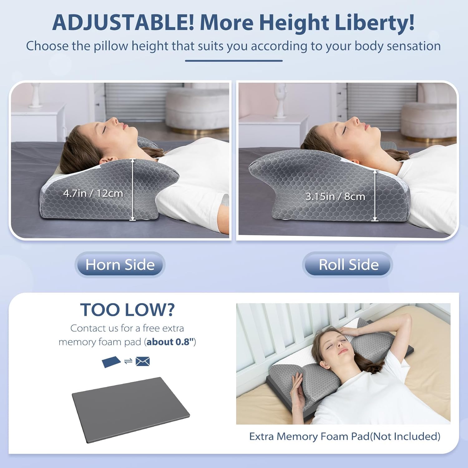 HOMCA-Coussin-Ergonomique-Ajustable