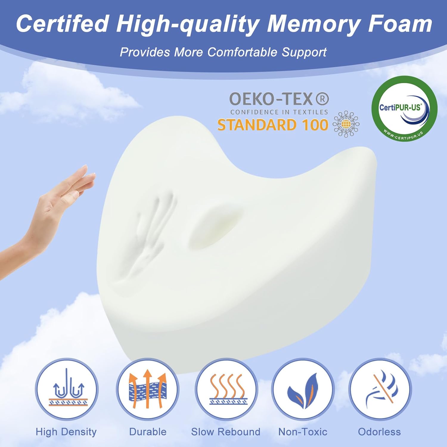 Oreiller-Ergonomique-Certifie-Certipur-US