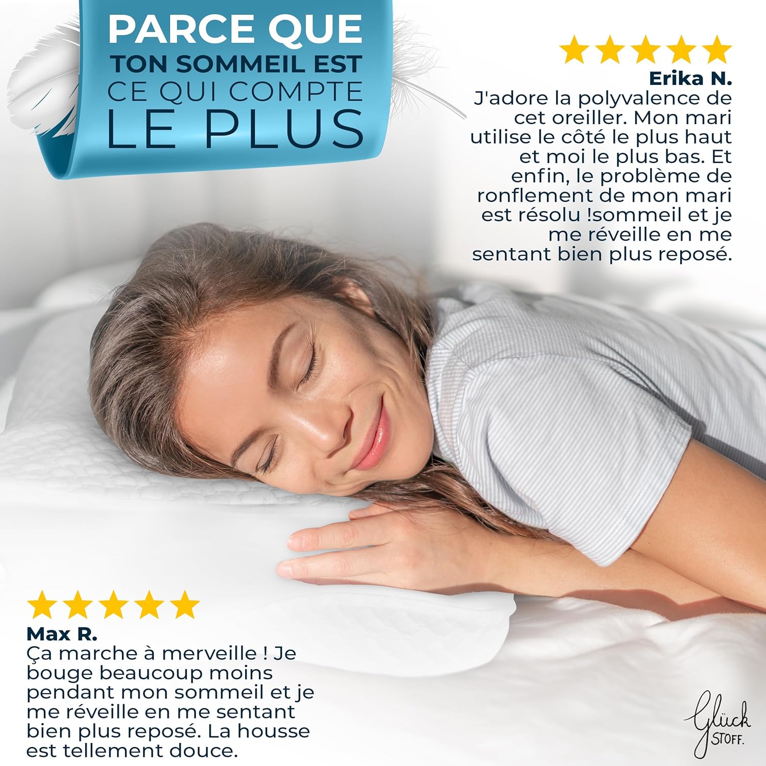 Glückstoff-Oreiller-Ergonomique-Anti-Ronflement-Pour-Un-Sommeil-Réparateur