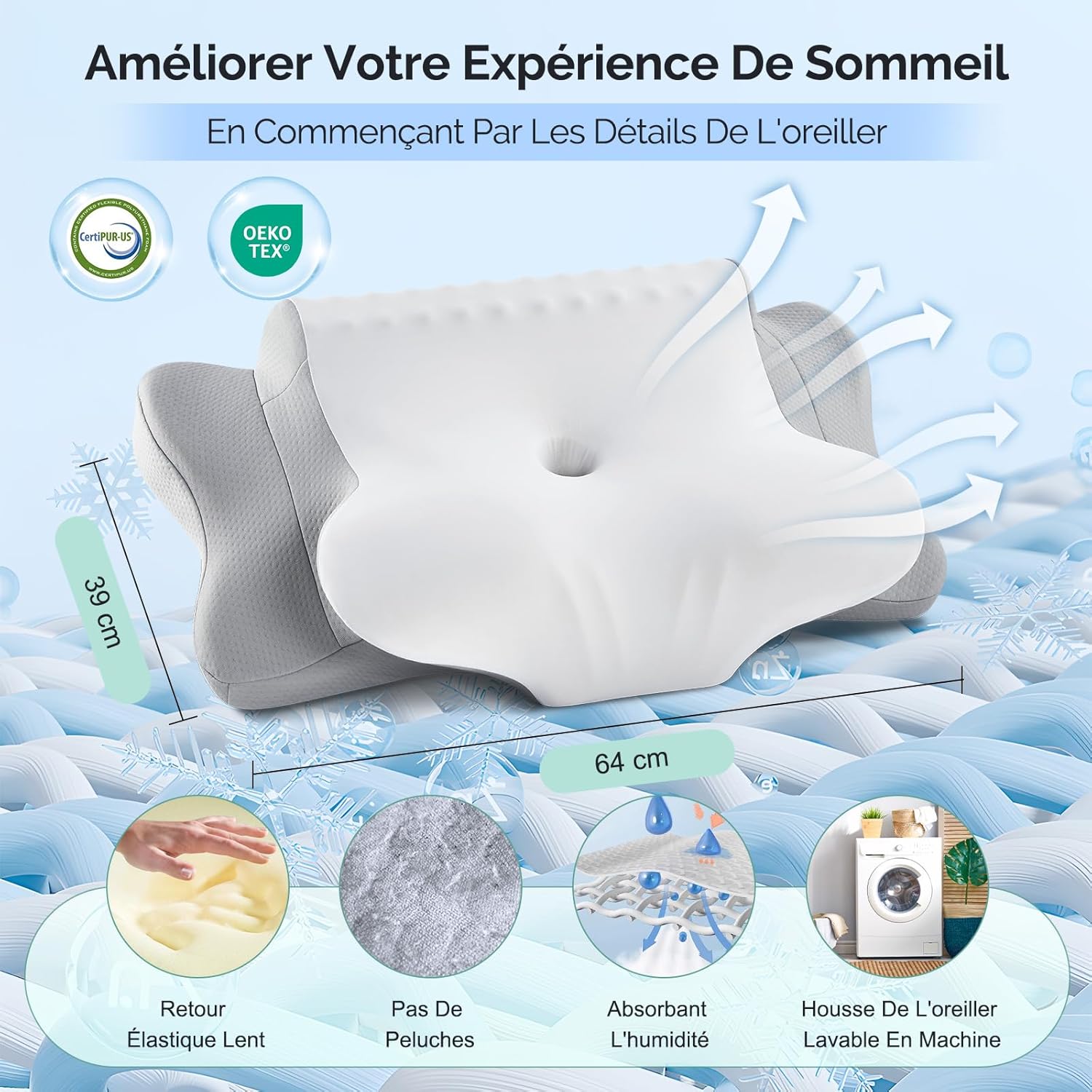 donama-oreiller-ergonomique-cervical-pour-sommeil-sur-le-cote-le-dos-et-le-ventre-oreiller-memoire-forme-pour-le-cou-avec-taie-d-oreiller-lavable-64x39x10-13-cm-gris-blanc