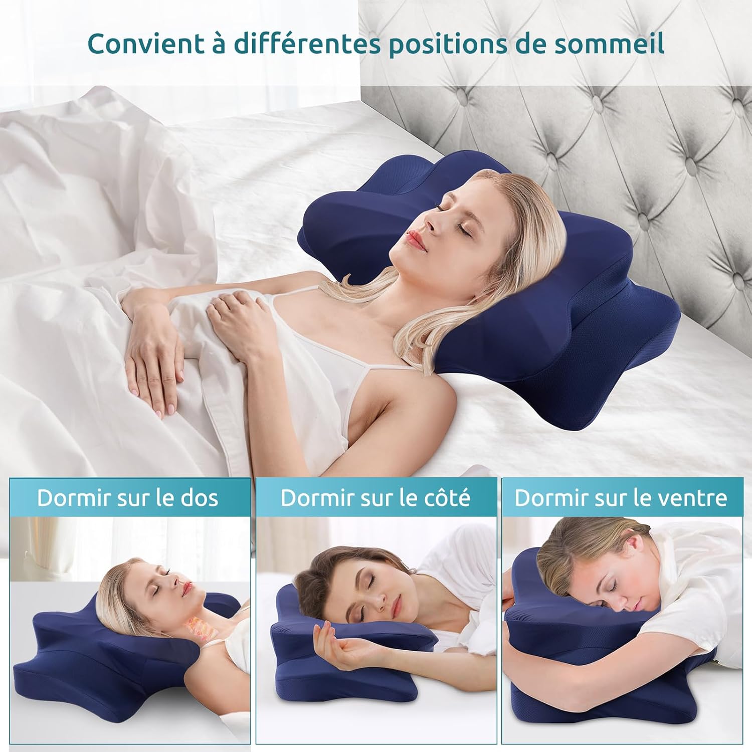 donama-oreiller-ergonomique-cervical-pour-les-dormeurs-sur-le-cote-le-dos-et-le-ventre-63x38x14-cm-bleu-fonce