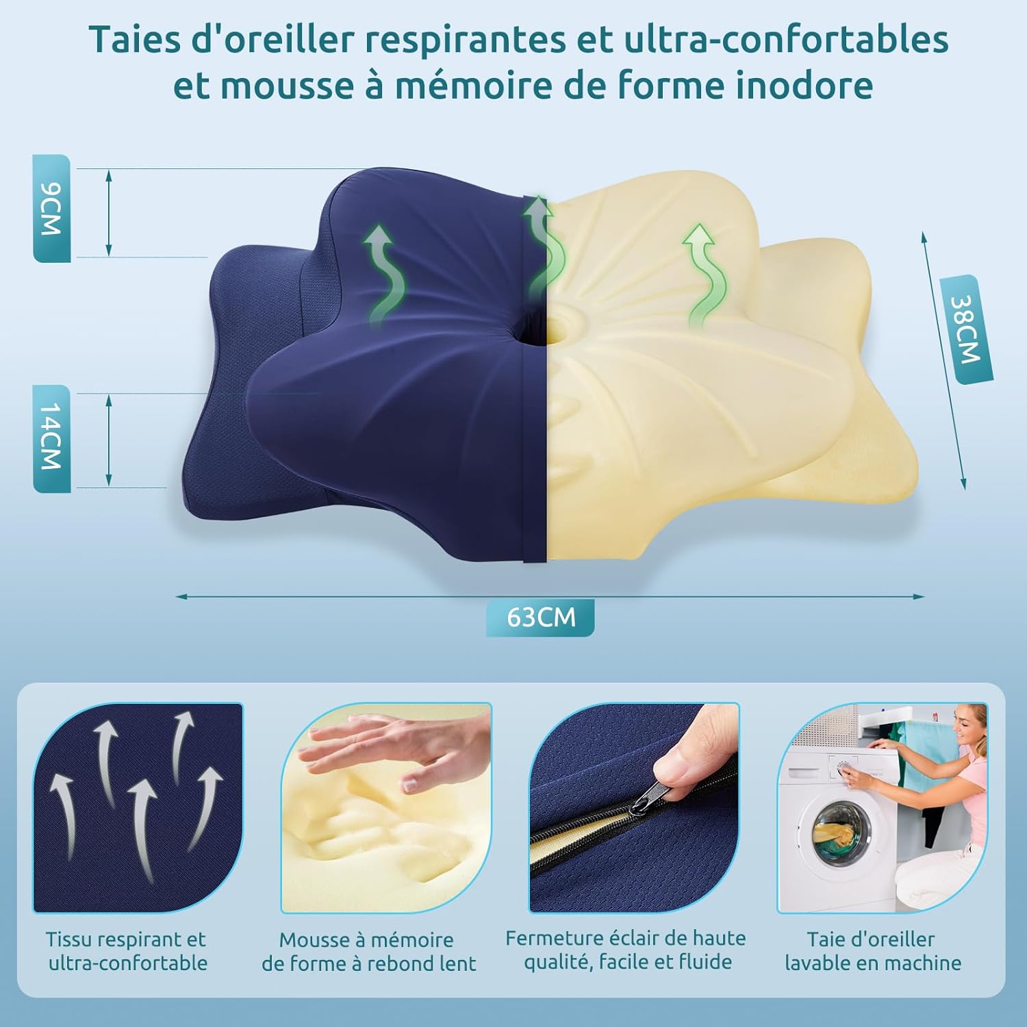 donama-oreiller-ergonomique-cervical-pour-les-dormeurs-sur-le-cote-le-dos-et-le-ventre-oreiller-memoire-forme-avec-taie-d-oreiller-lavable-63x38x14-cm-bleu-fonce