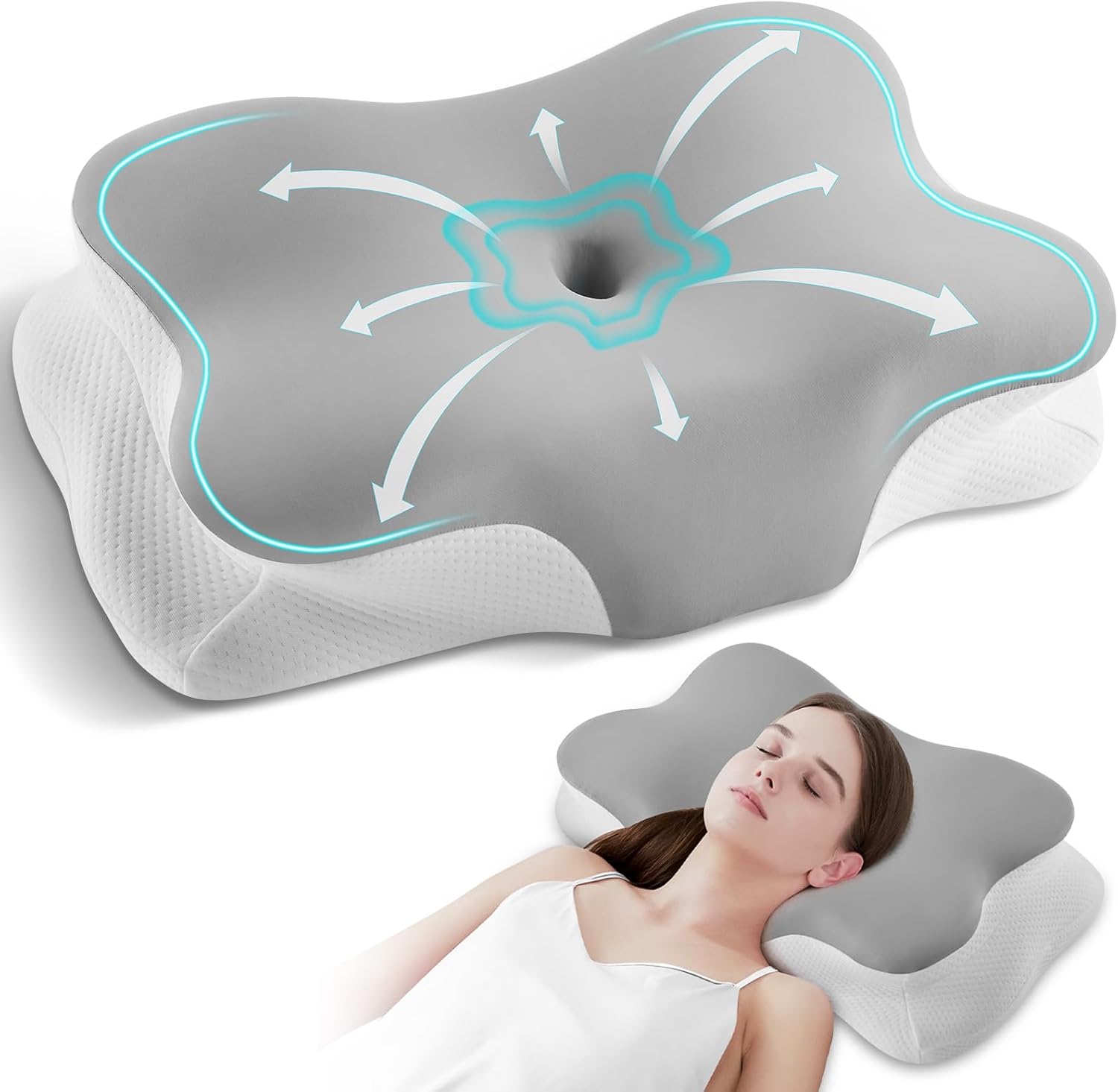 Silkena-oreiller-ergonomique-cervical-oreillers-respirant-pour-sommeil-sur-le-cote-le-dos-le-ventre-64cmx38cmx13cm-gris-clair