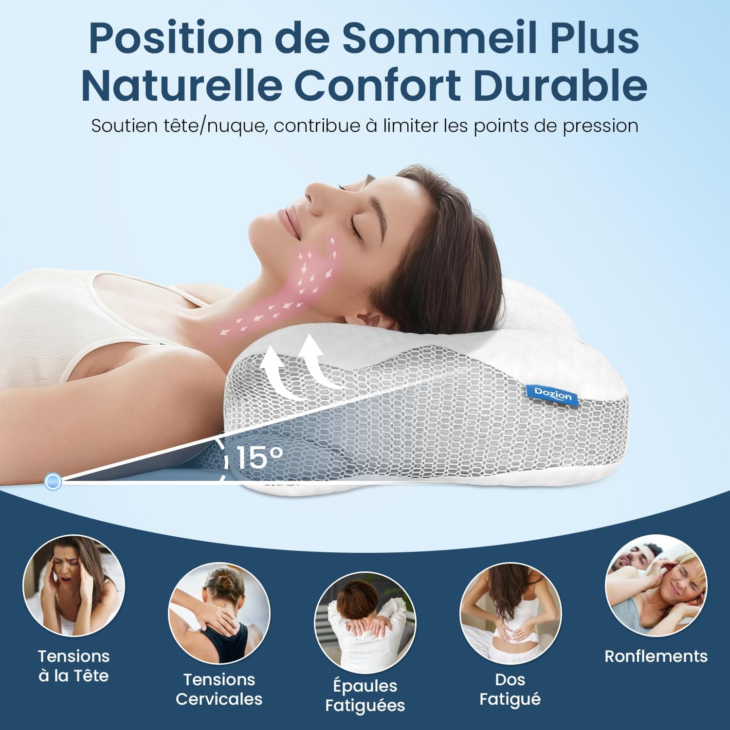 dozion-oreiller-ergonomique-cervical-orthopedique-memoire-de-forme-confort-durable-58x40x10-13-cm-blanc