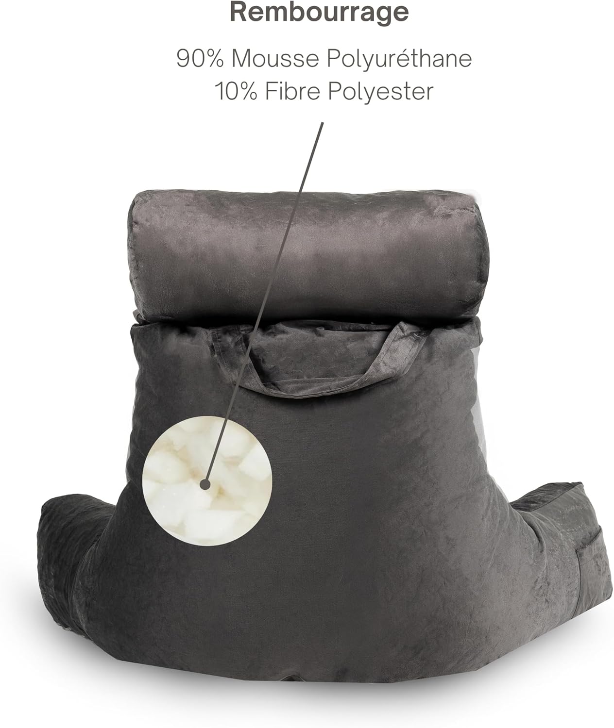 bananair-coussin-de-lecture-velours-housse-lavable-soutien-dorsal-accoudoirs-confortable-fauteuil-de-lecture-gris