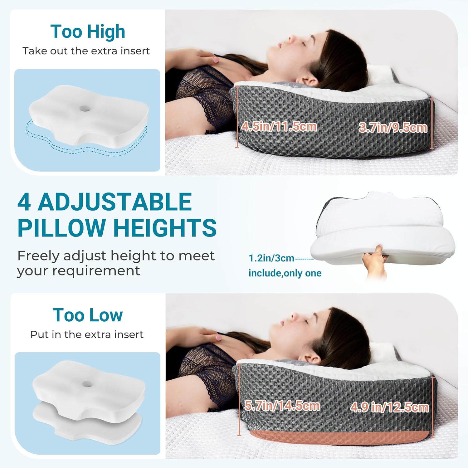 elviros-oreiller-ergonomique-cervical-memoire-forme-orthopedique-reglable-blanc-60-x-38-6-cm
