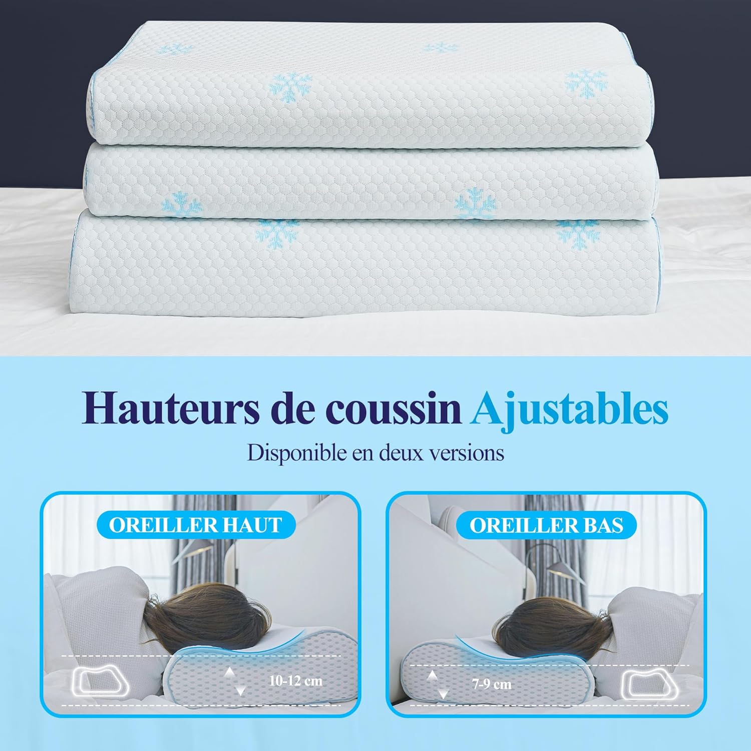cloudetoile-oreiller-ergonomique-cervical-coussin-orthopedique-a-memoire-de-forme-ajustable-60x35x10-12-cm