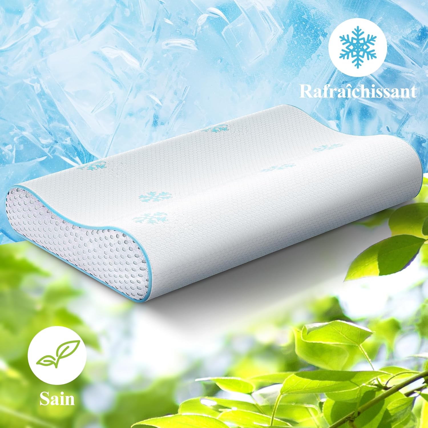 cloudetoile-oreiller-ergonomique-rafraichissant-60x35x10-12-cm