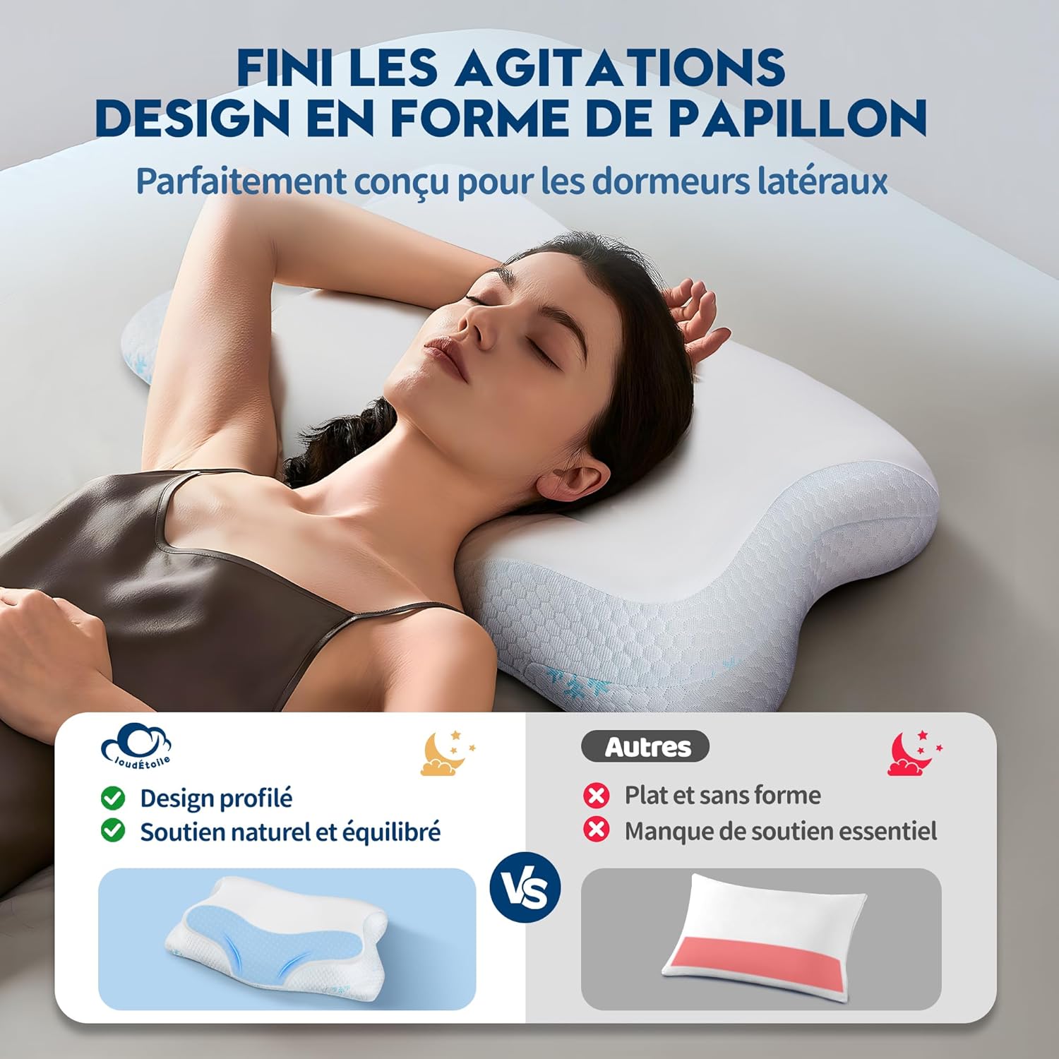 cloudetoile-oreiller-ergonomique-cervical-memoire-de-forme-papillon-64x38x12-cm