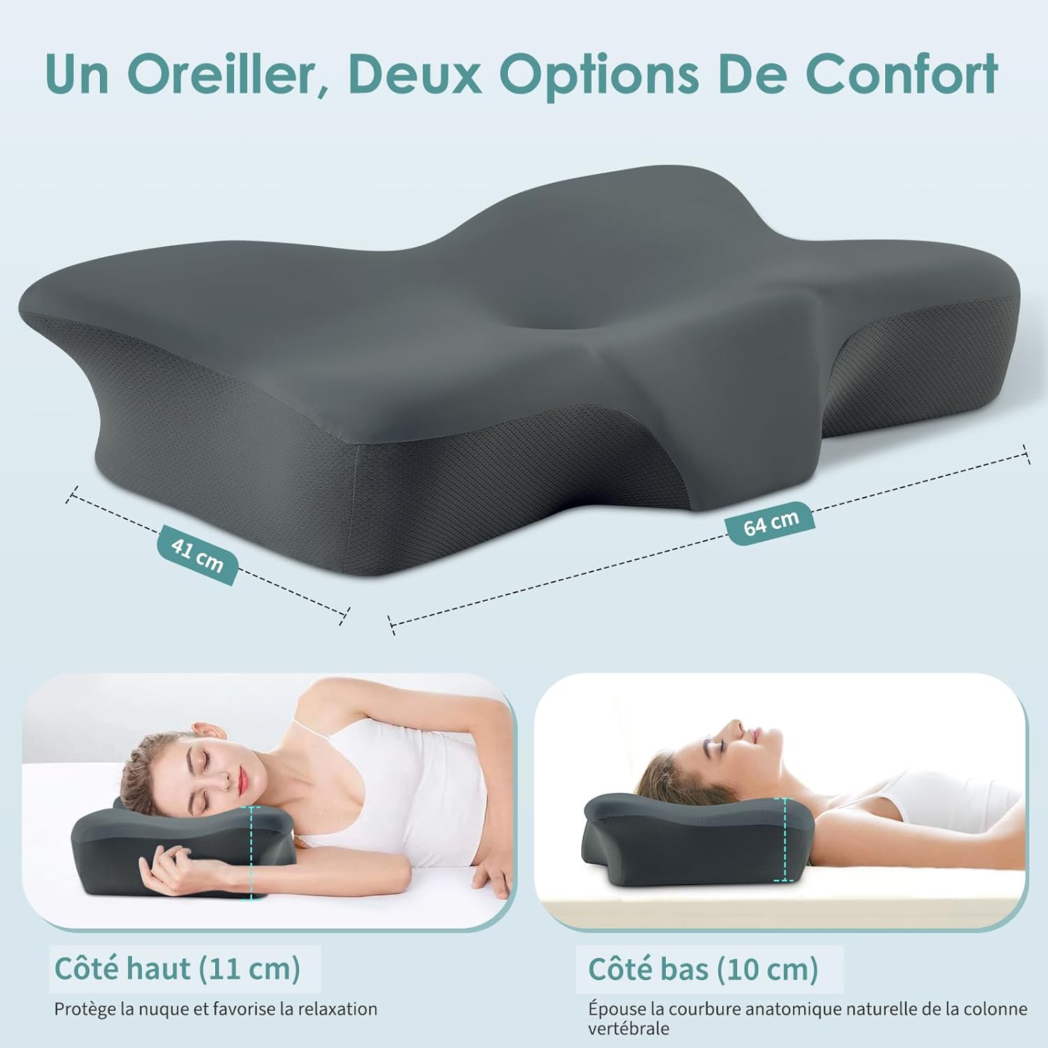 silkena-oreiller-ergonomique-cervical-ajustable-sommeil-sur-le-cote-le-dos-ou-le-ventre-gris-fonce-64cmx41cmx10cm