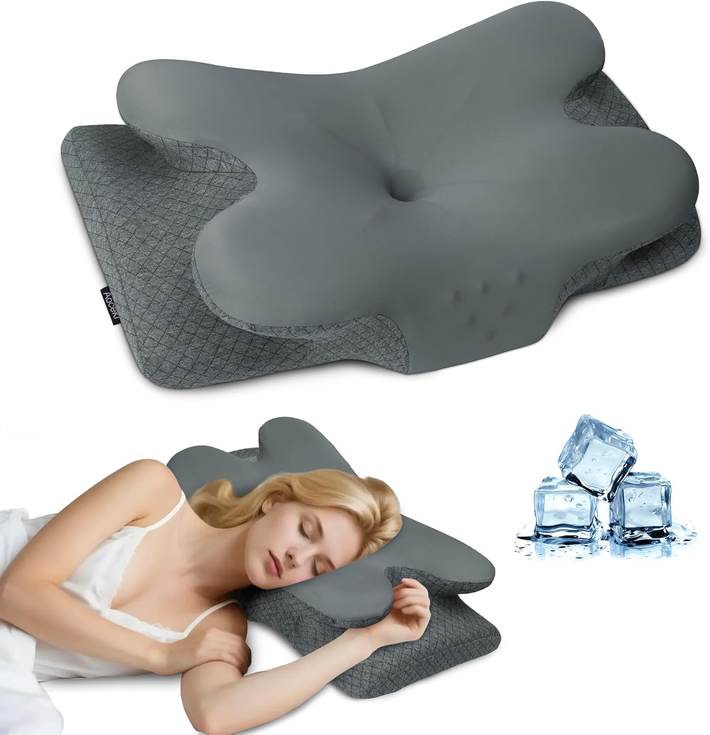 aoceki-oreiller-ergonomique-cervical-anti-ronflement-et-apnee-positionnelle-housse-amovible-gris-fonce