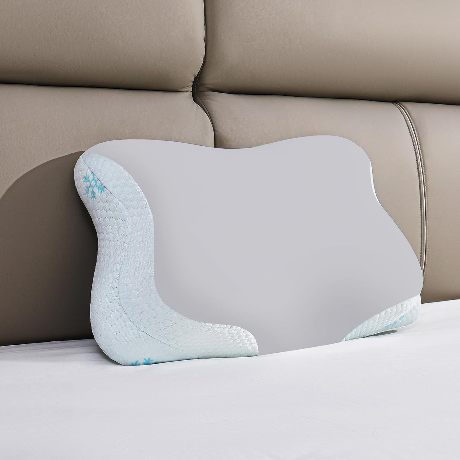 CloudÉtoile-oreiller-ergonomique-premium-reglable-pour-dormir-sur-le-cote-et-sur-le-dos-64x38x12-cm-gris