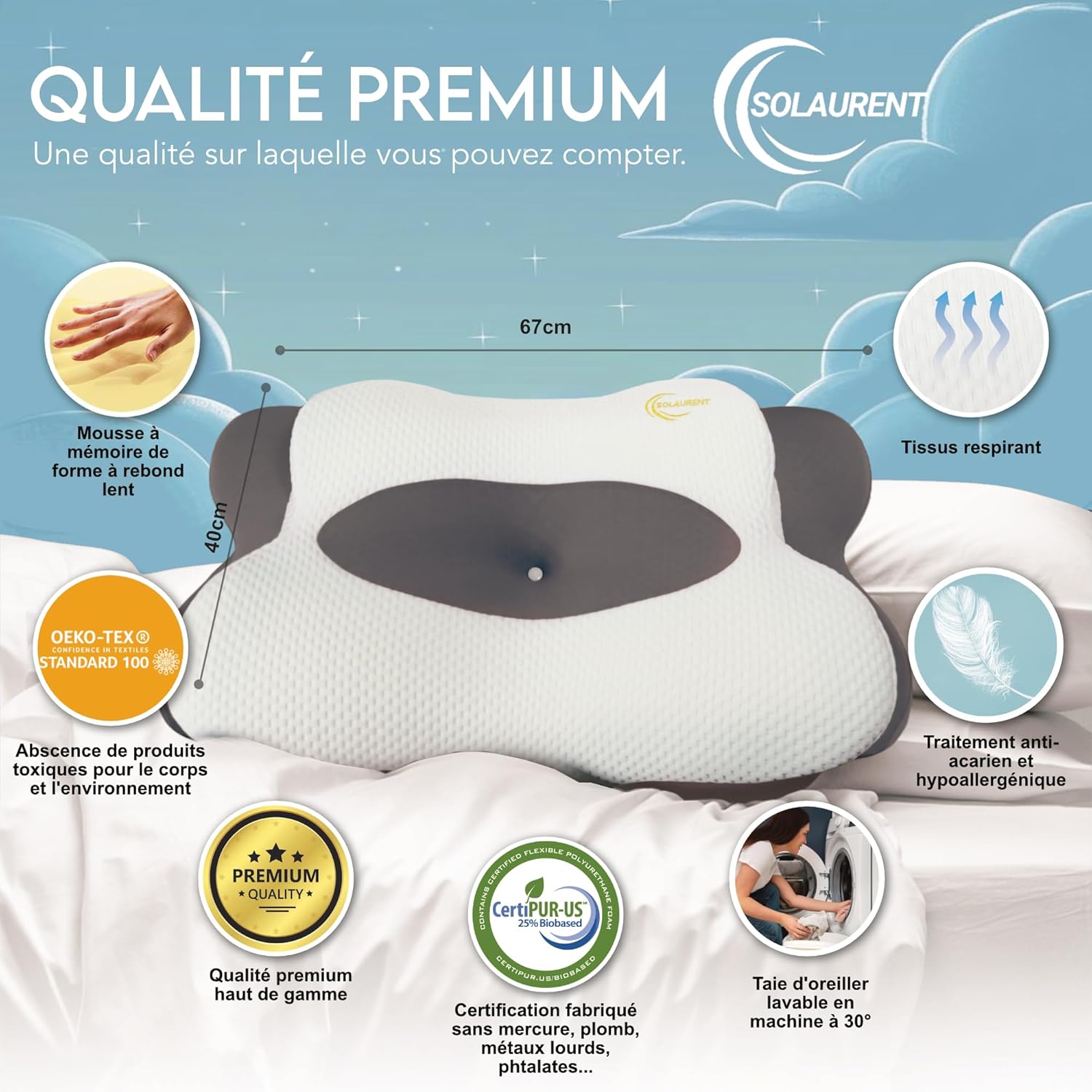 Solaurent-oreiller-ergonomique-cervical-orthopedique-cervical-gris