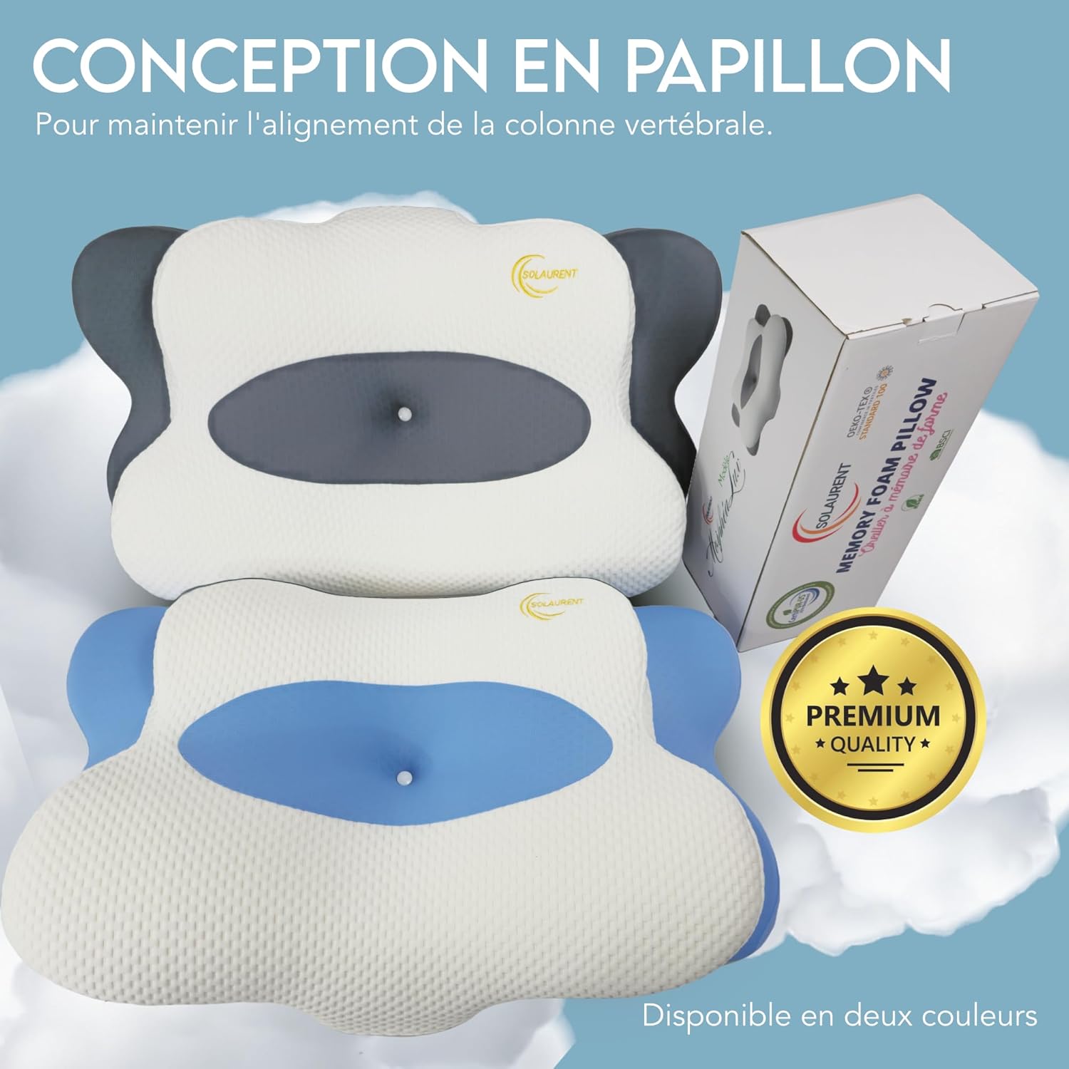 Solaurent-oreiller-ergonomique-orthopedique-cervical-oreiller-memoire-de-forme-gris