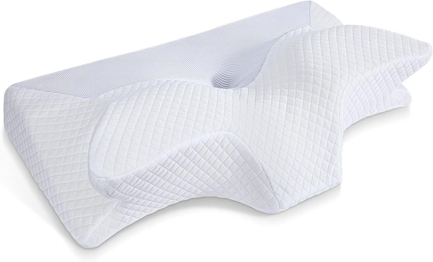 homca-oreiller-cervicales-ergonomique-orthopedique-de-soutien-du-cou-housse-lavable-70-x-40-x-8-5-14cm-blanc