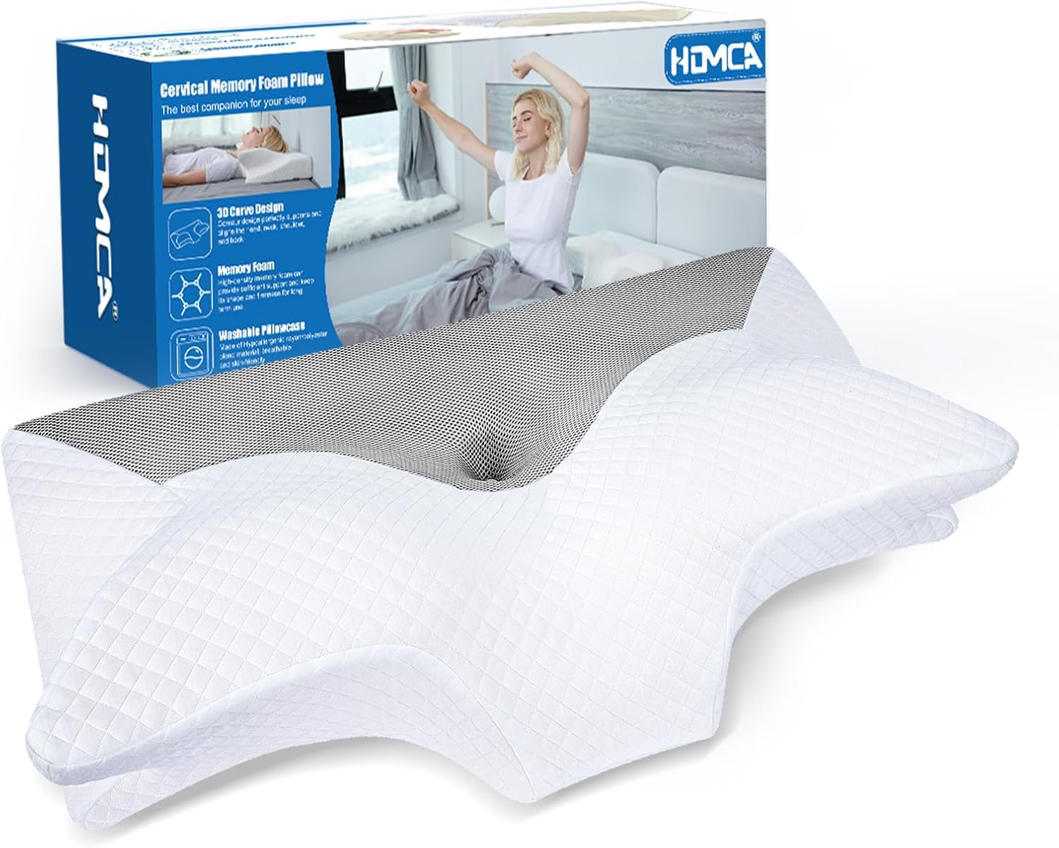 homca-oreiller-cervicales-ergonomique-oreiller-memoire-forme-de-soutien-du-cou-housse-lavable-70-x-40-x-8-5-14cm-gris