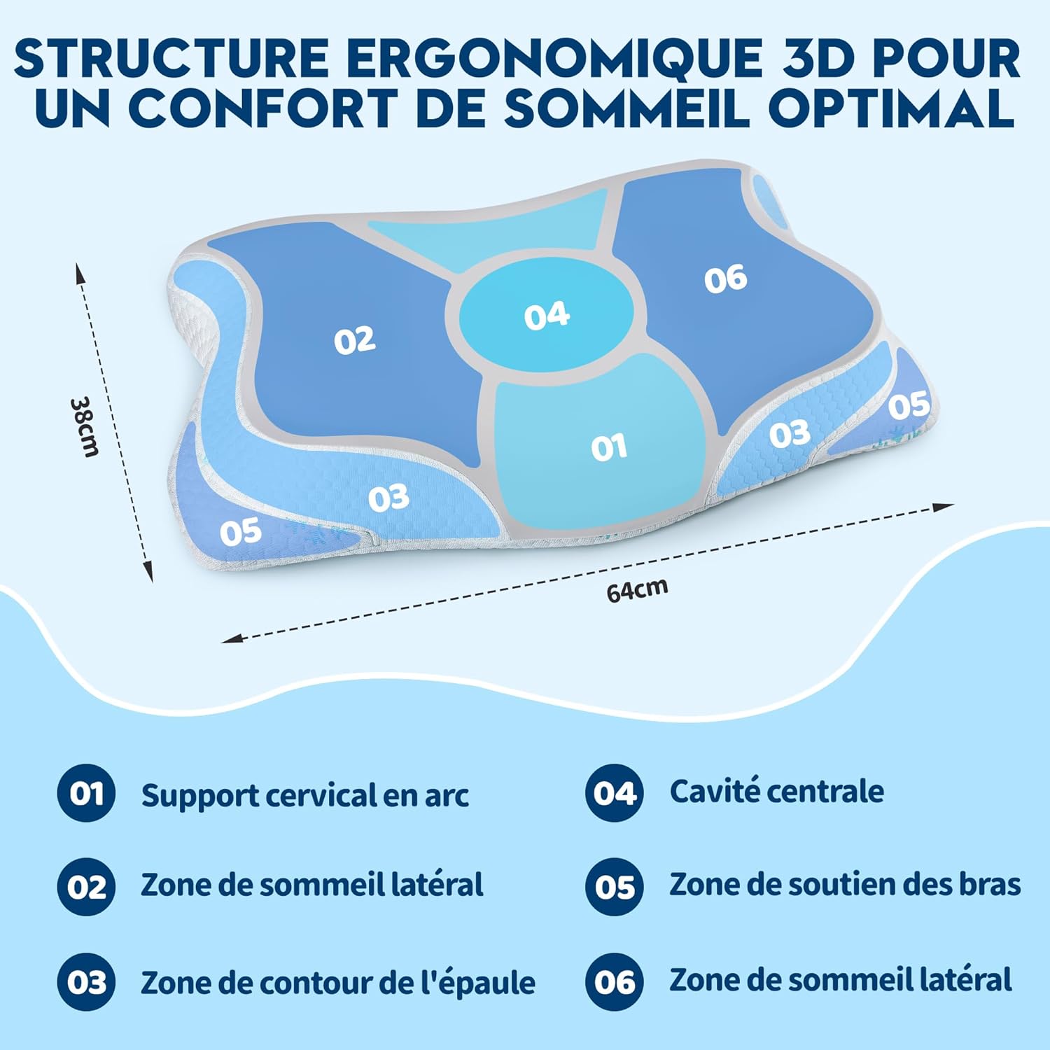Cloudetoile-oreiller-ergonomique-douleurs-cervicals-65x40x12-cm-gris